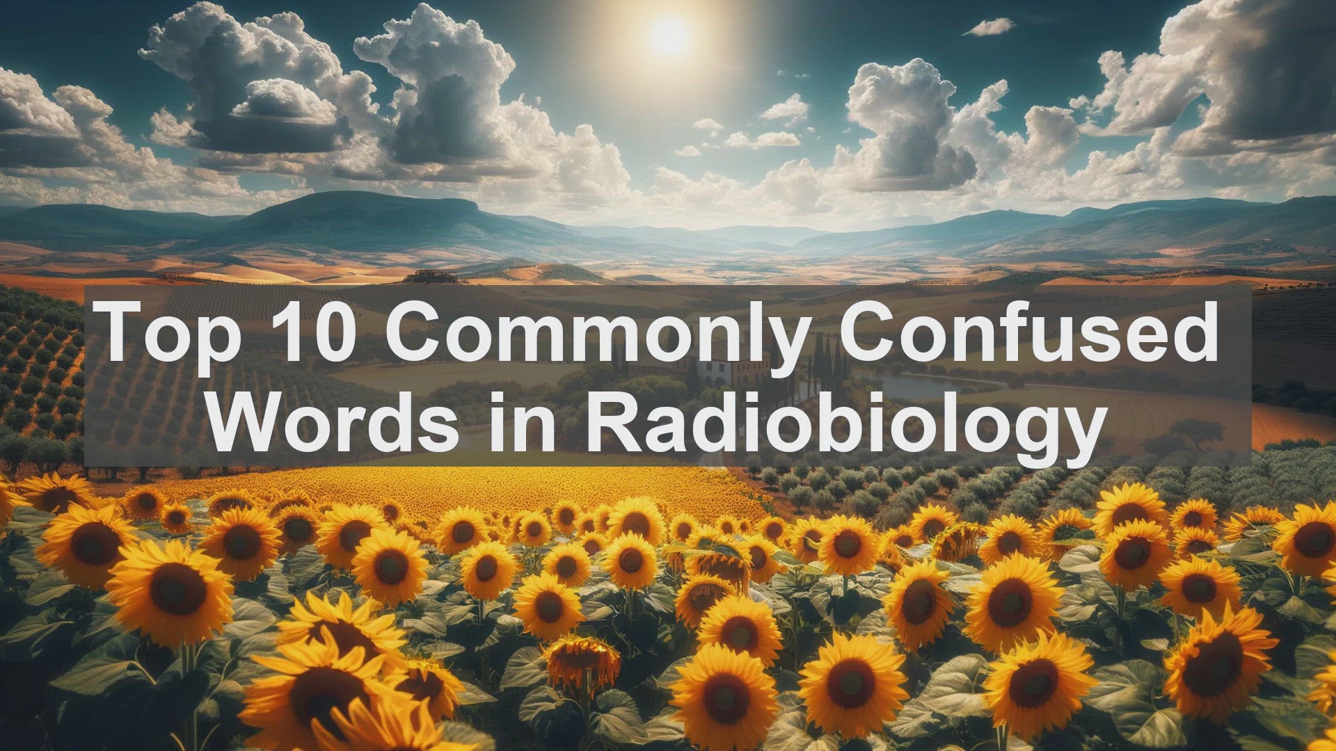 'Video thumbnail for Top 10 Commonly Confused Words in Radiobiology'