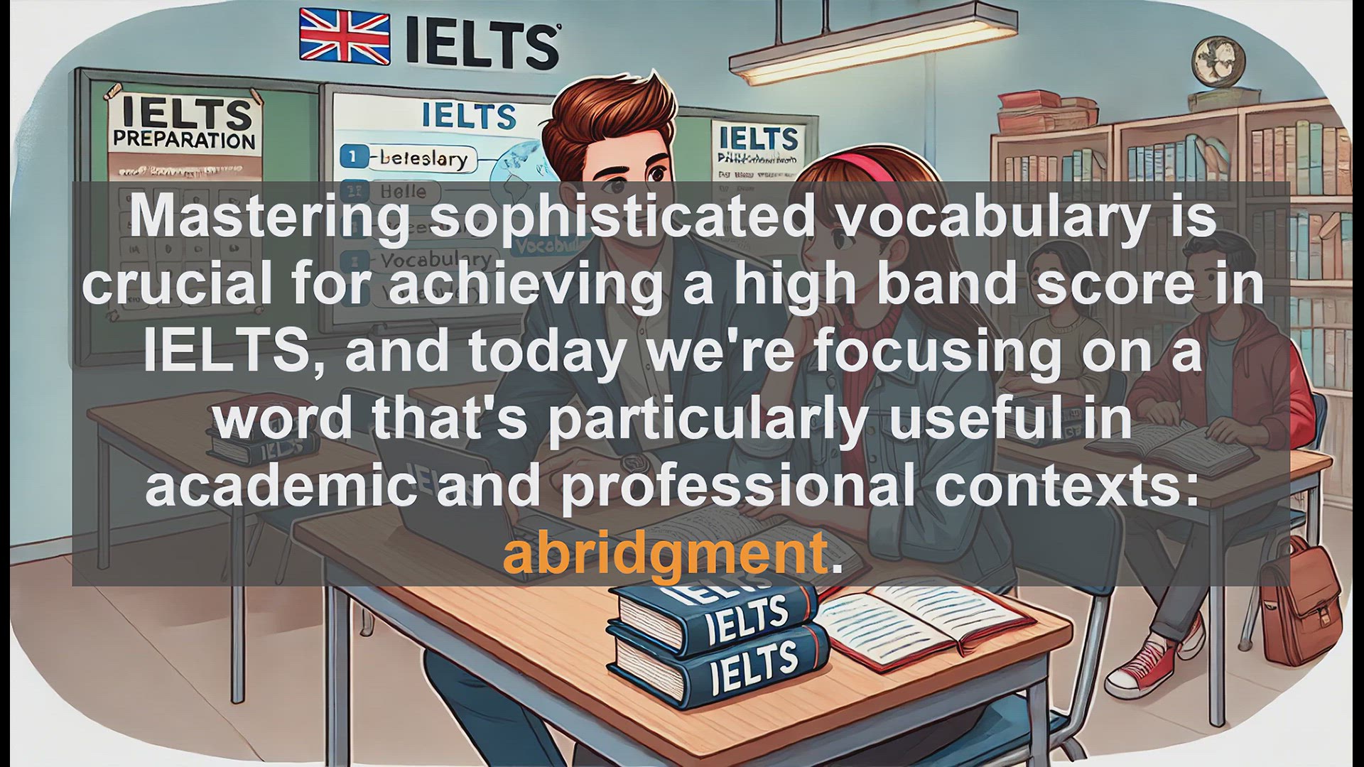 'Video thumbnail for 5000 Must Know IELTS 8.0 Vocabulary - IELTS Vocabulary: Understanding and Using 'Abridgment''