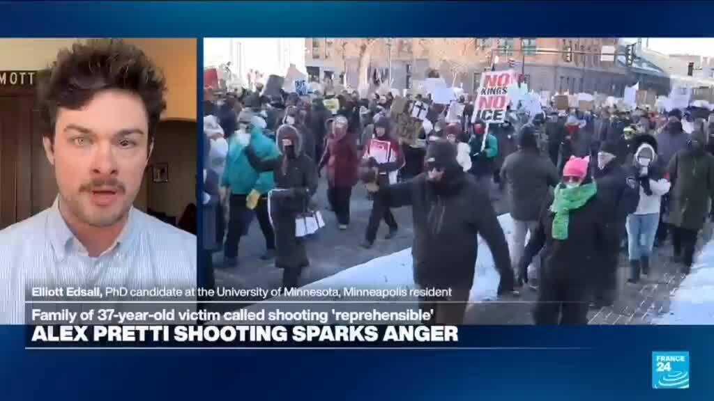 Video thumbnail for Alex Pretti shooting: Right-wing media campaigns 'placed a target' on Minneapolis