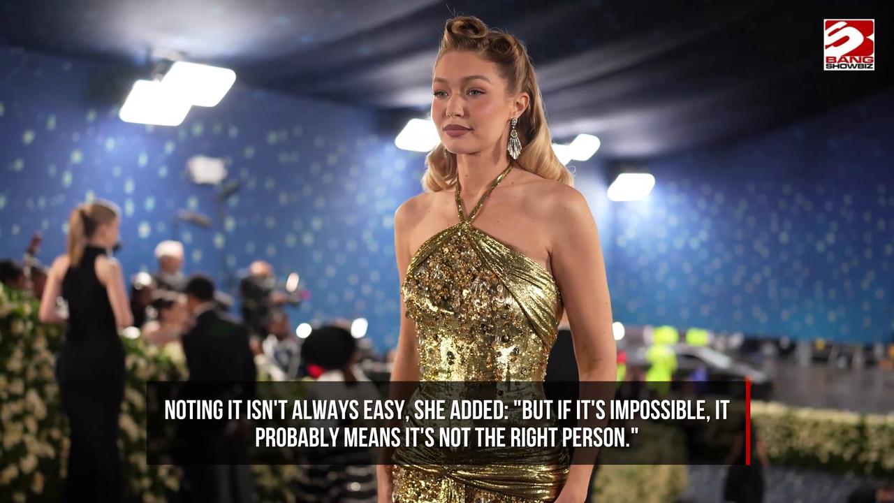 Video thumbnail for Gigi Hadid explains why Bradley Cooper relationship is 'different' to her previous romances