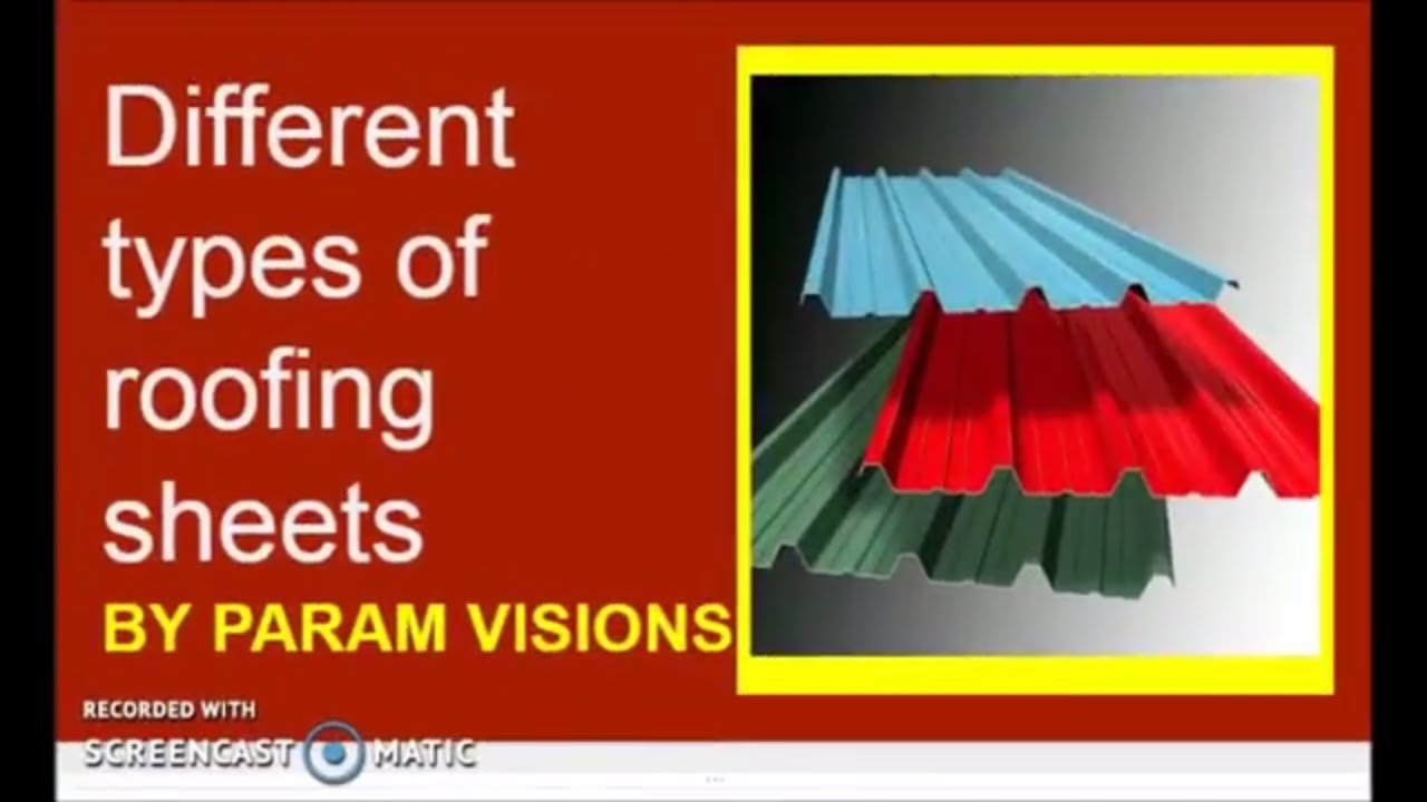 'Video thumbnail for Different types of roofing sheets./Types of roofing materials'