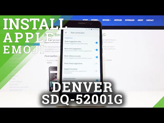 Video thumbnail for Activate Emoji Suggestion - DENVER SDQ-52001G & Keyboard Settings