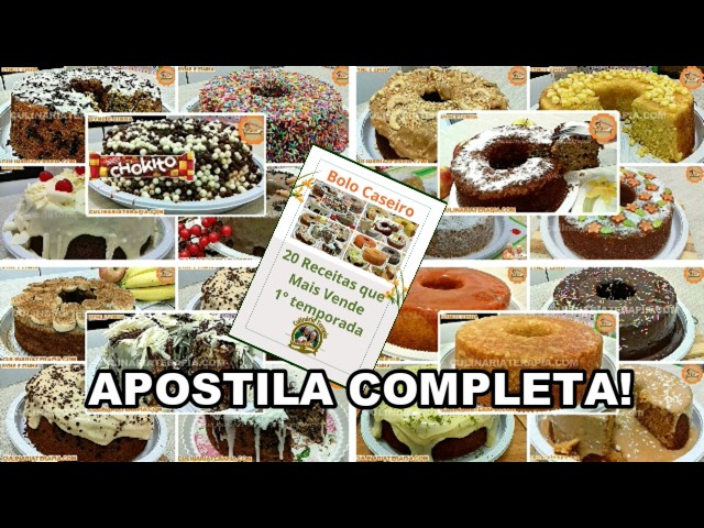 Video thumbnail for BAIXE JÁ SUA APOSTILA 20 Bolos Caseiros que Mais Vendem 1° Temporada