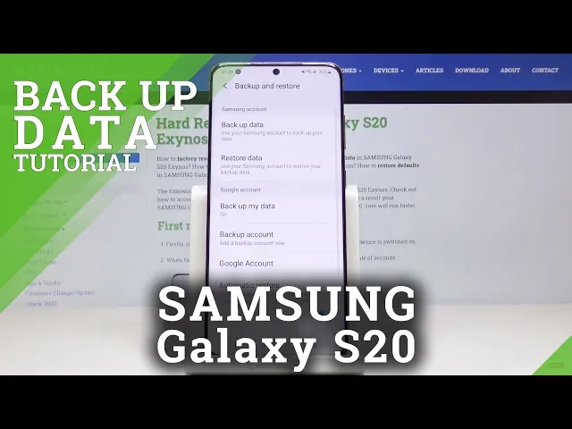 Video thumbnail for How to Enable Google Backup in SAMSUNG Galaxy S20 – Create Backup Account