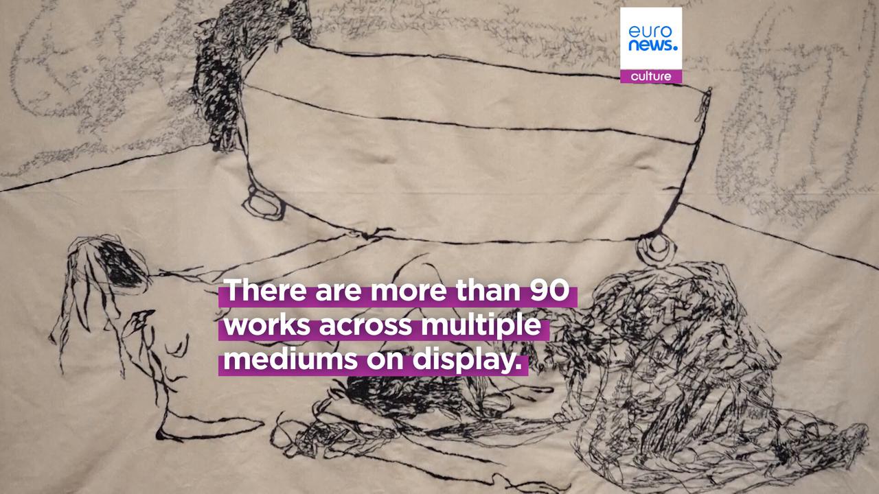 Video thumbnail for A Second Life: Tracey Emin’s infamous bed takes centre stage in Tate Modern retrospective