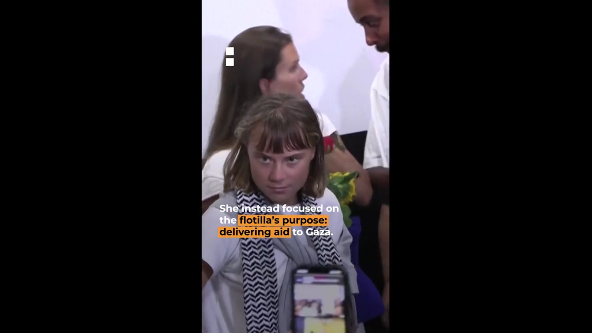 'Video thumbnail for Gaza flotilla activists arrive in Greece after Israeli prison release'