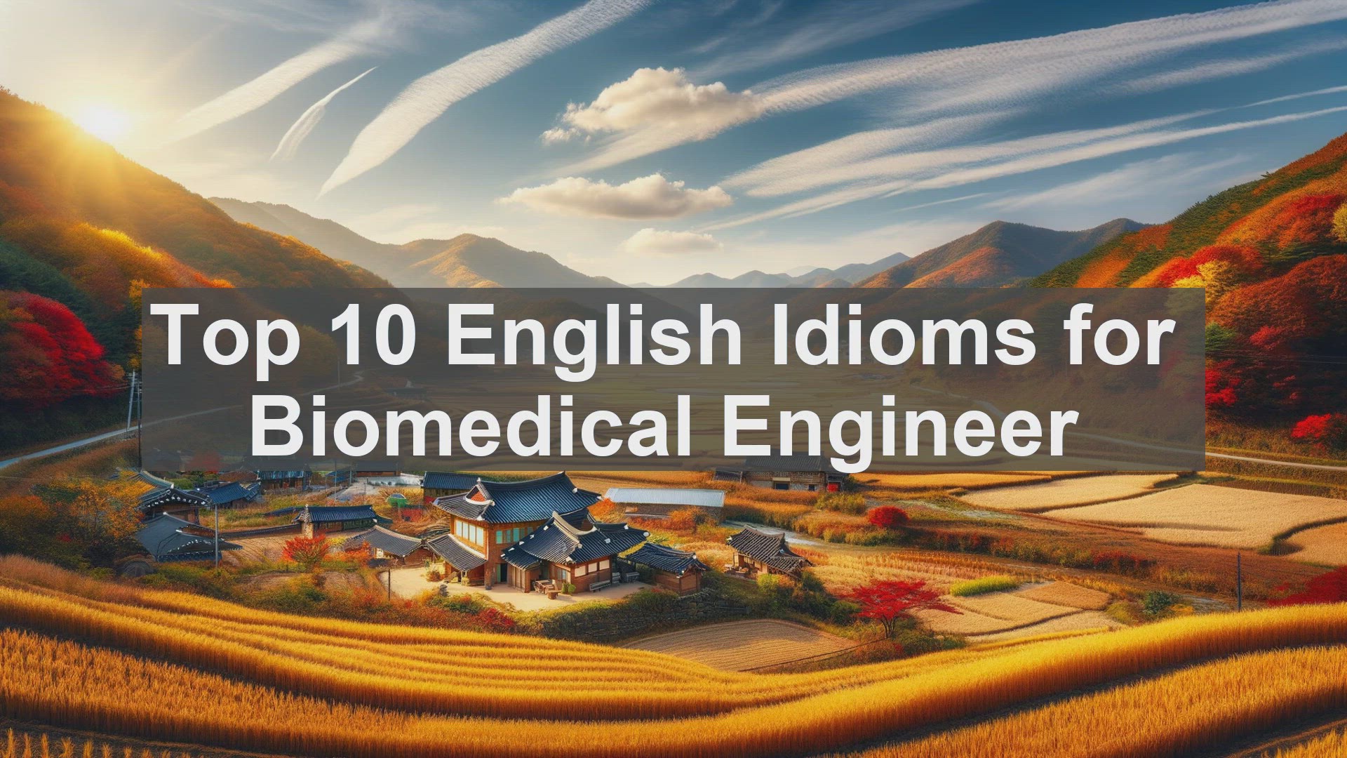 'Video thumbnail for Top 10 English Idioms for Biomedical Engineer'
