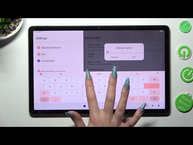 Video thumbnail for How to Pick New Name for Lenovo Tab P11 Gen 2 - Choose Device Name