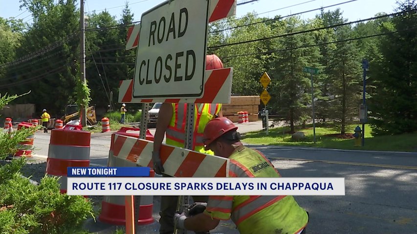 Video thumbnail for Portion of Route 117 in Chappaqua closed until September for culvert replacement project