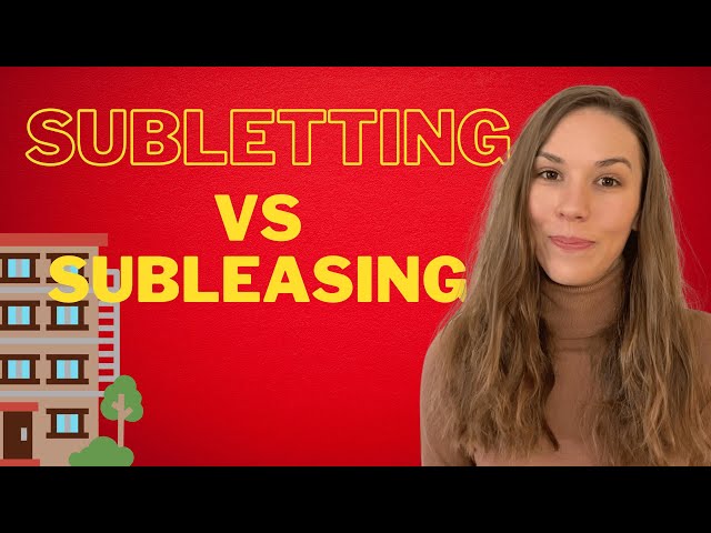 Video thumbnail for Sublettings vs. Subleasing: What's the Difference?