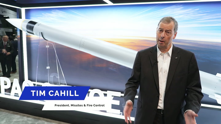 Video thumbnail for Lockheed Martin unveils new PAC-3 Edge interceptor for Patriot systems