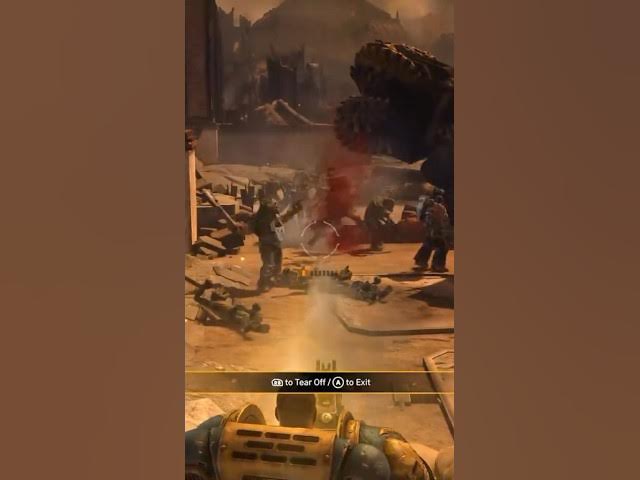 Video thumbnail for Warhammer Space Marine- Use the turret #ultramarines #warhammer40k #spacemarine