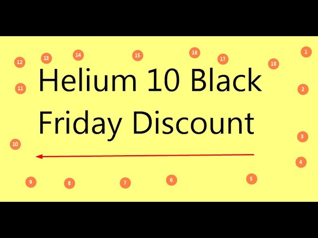 'Video thumbnail for Helium 10 Black Friday Discount'