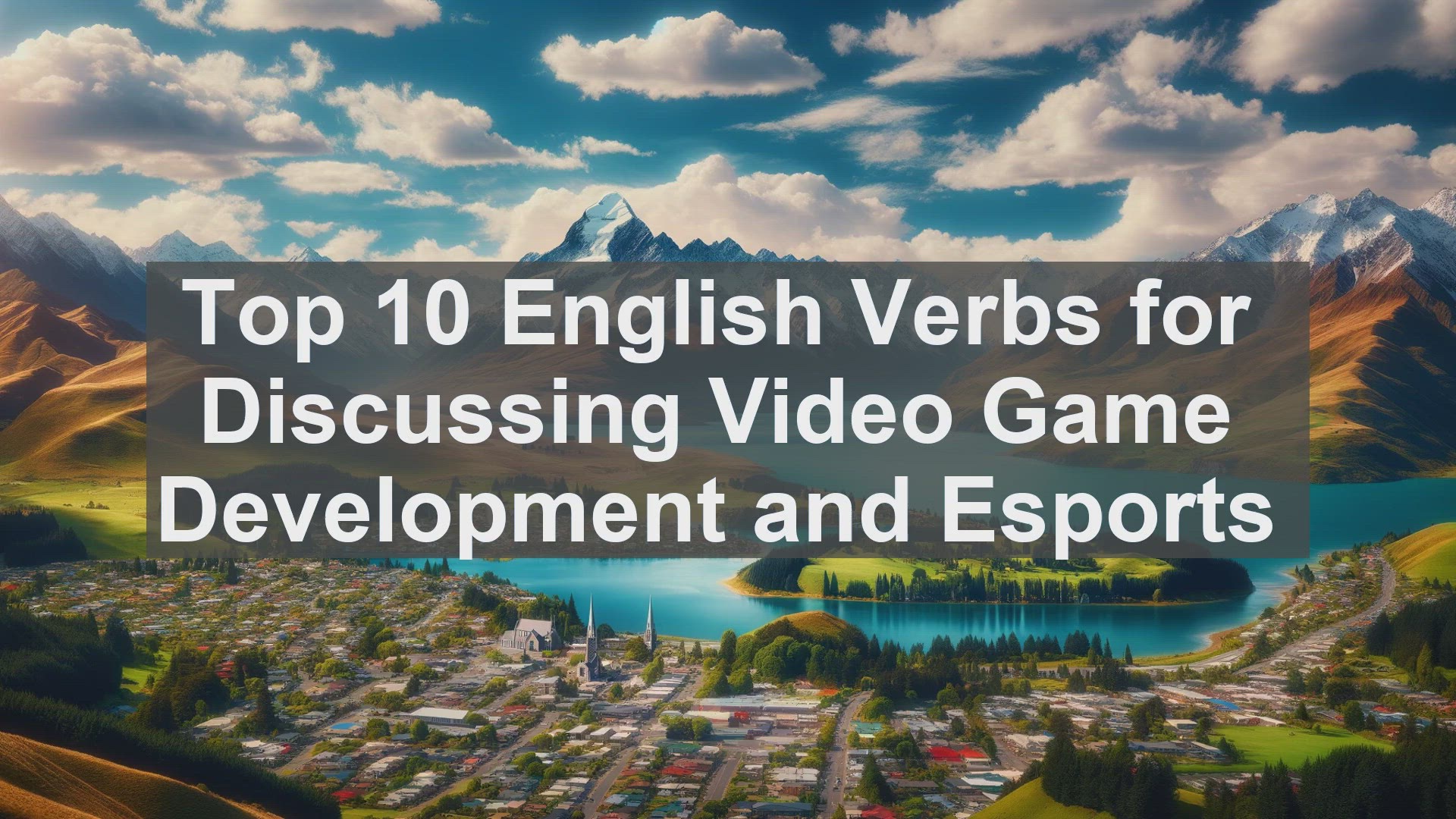 'Video thumbnail for Top 10 English Verbs for Discussing Video Game Development and Esports'