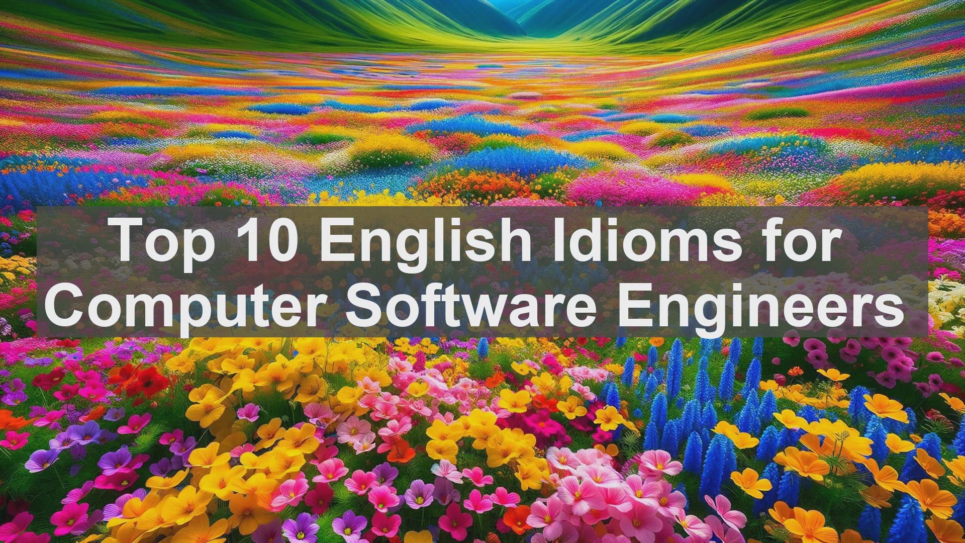'Video thumbnail for Top 10 English Idioms for Computer Software Engineers'