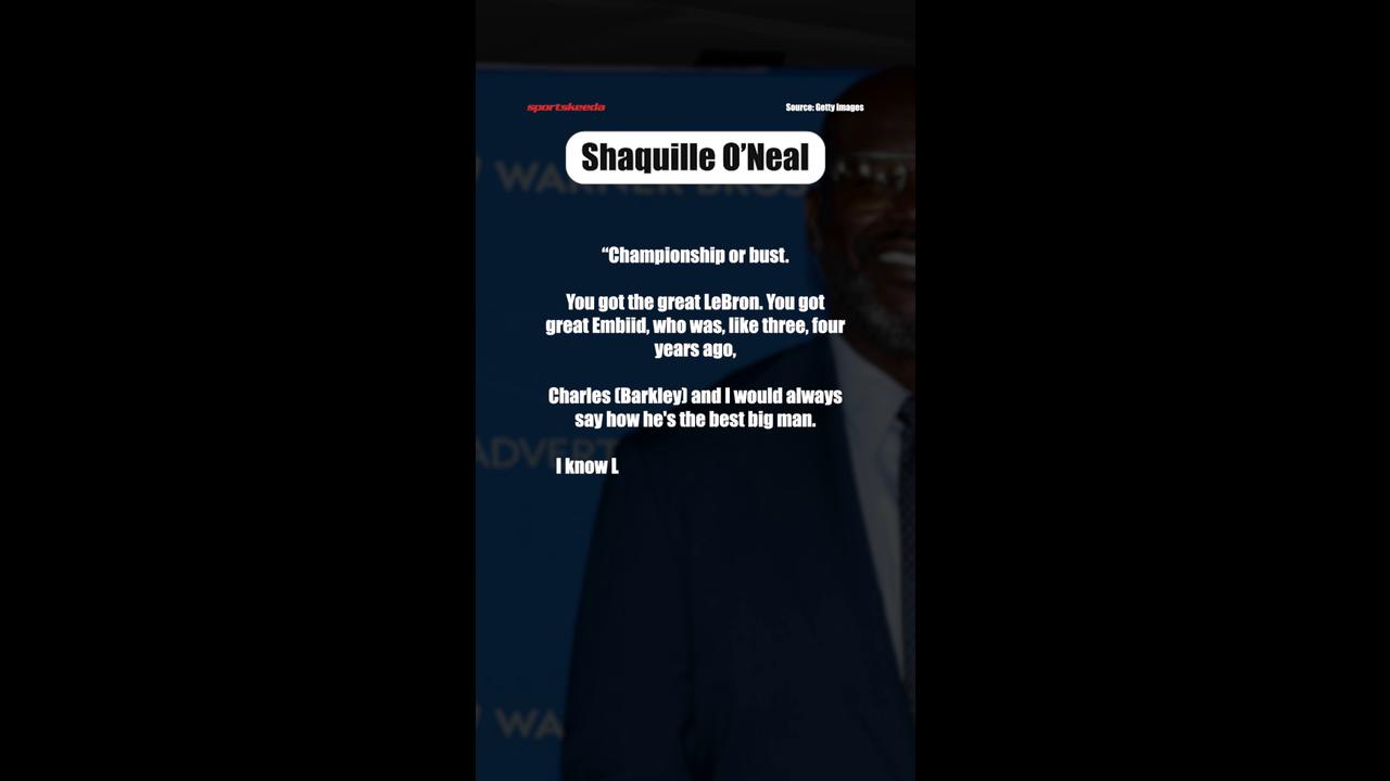 Video thumbnail for Shaq Sets Ruthless Expectation for LeBron James & the 76ers