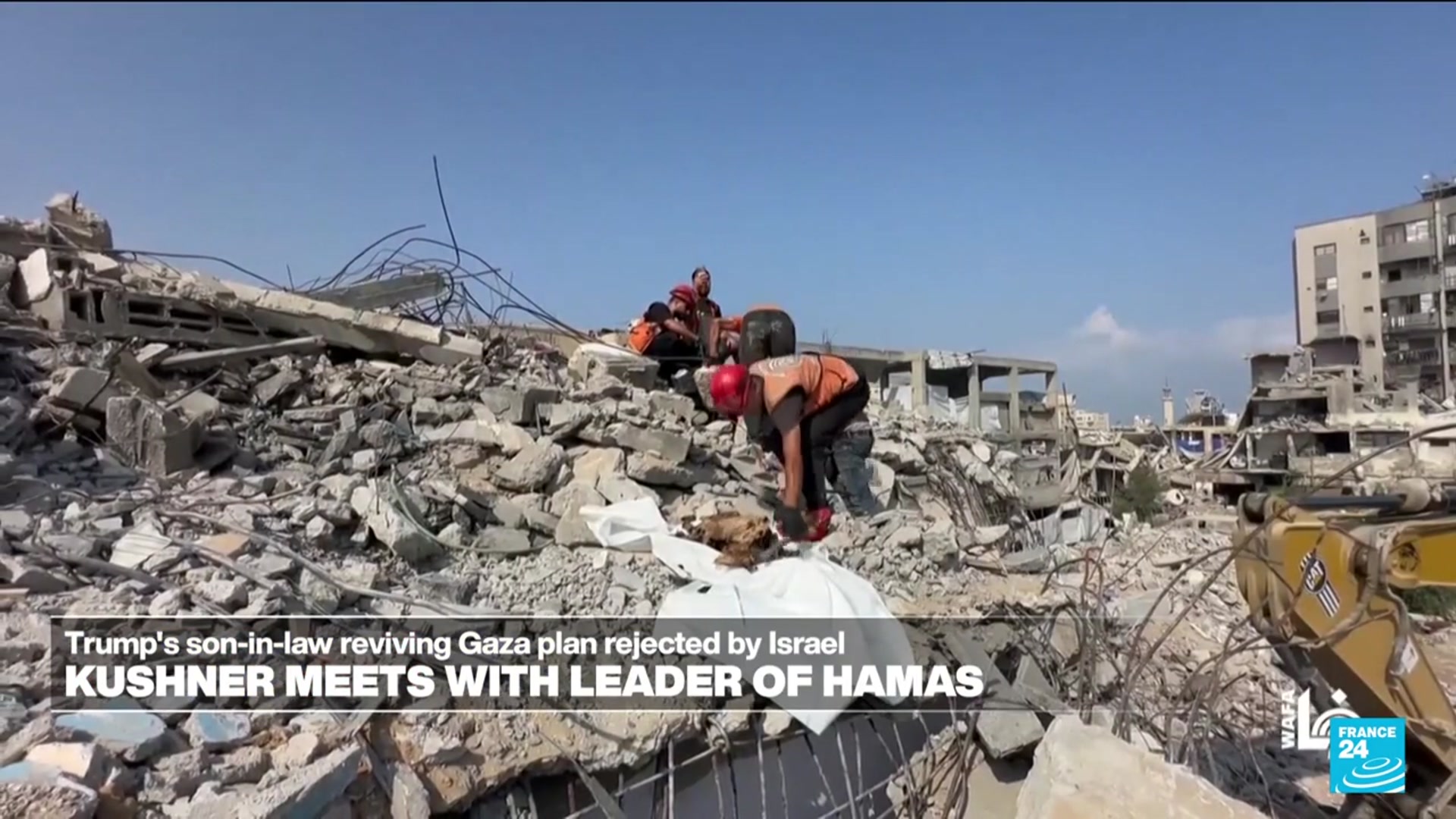 Video thumbnail for Middle East : Kushner to meet Netanyahu after talks with Hamas on Gaza plan