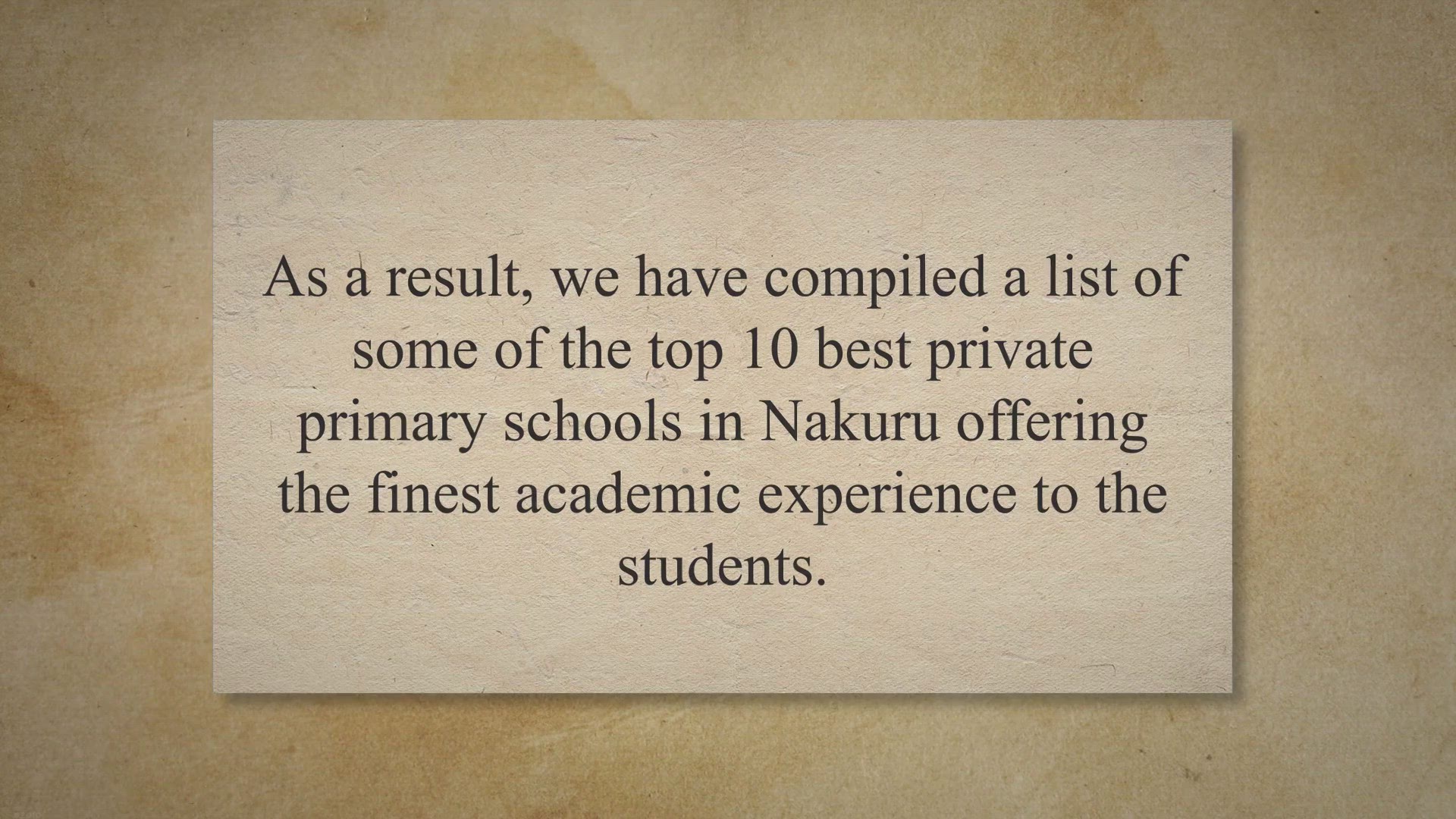 Video thumbnail for Top 10 Best Private Primary Schools in Nakuru