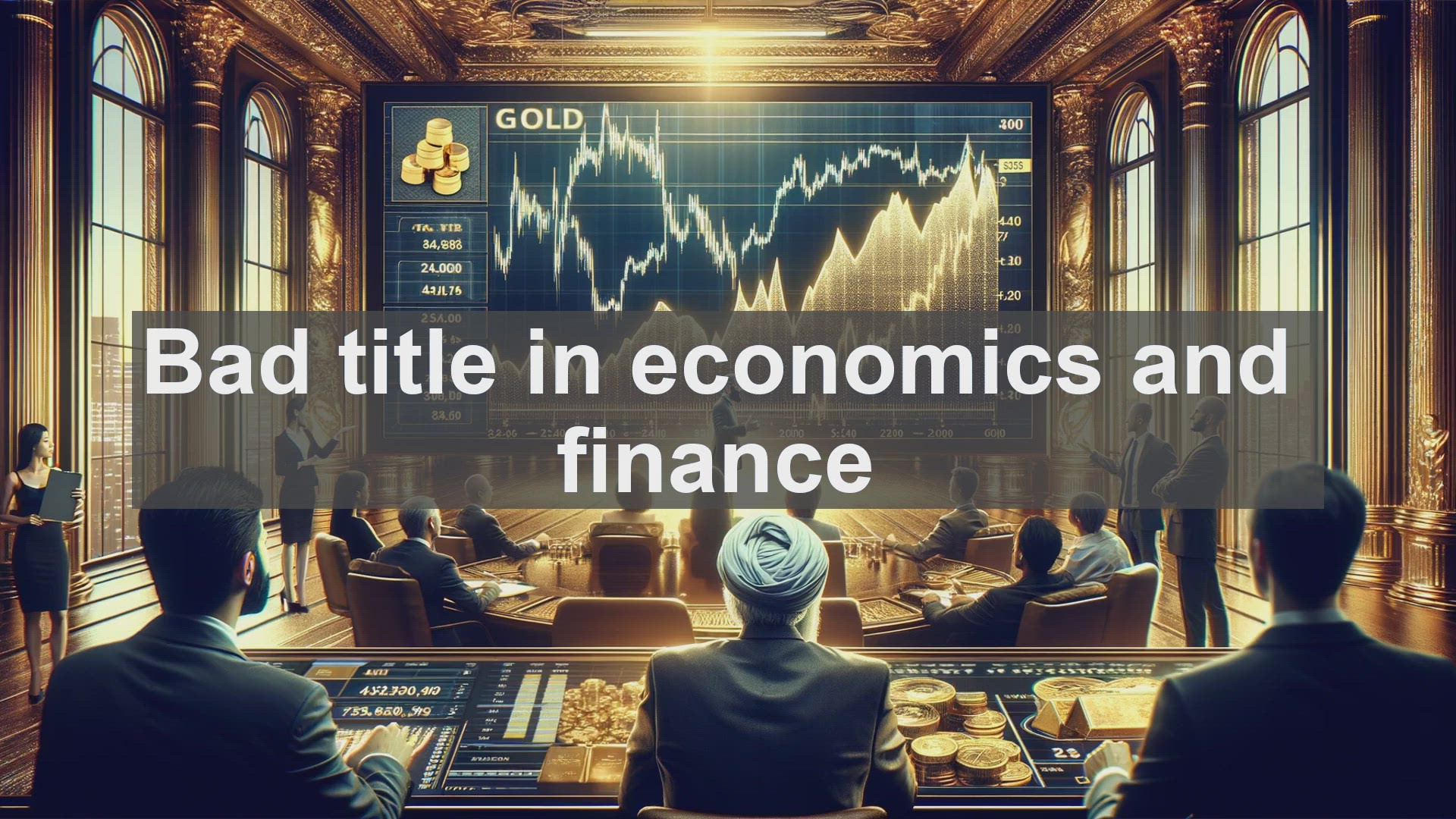 'Video thumbnail for Bad title in economics and finance'