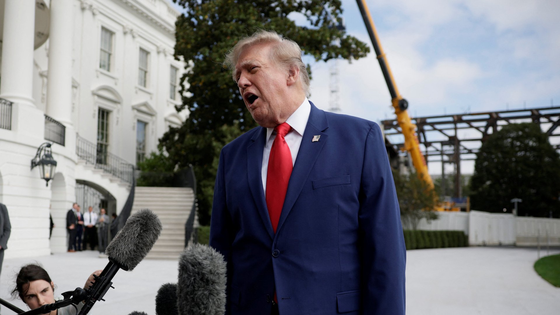 Video thumbnail for Trump waives Russia sanctions as rift with Zelenskyy widens