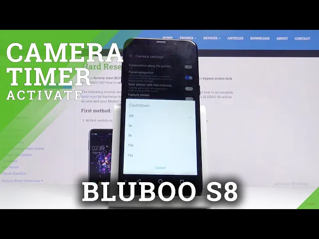 Video thumbnail for How to Use Camera Timer in BLUBOO S8 – Set Up Camera Timer in Android