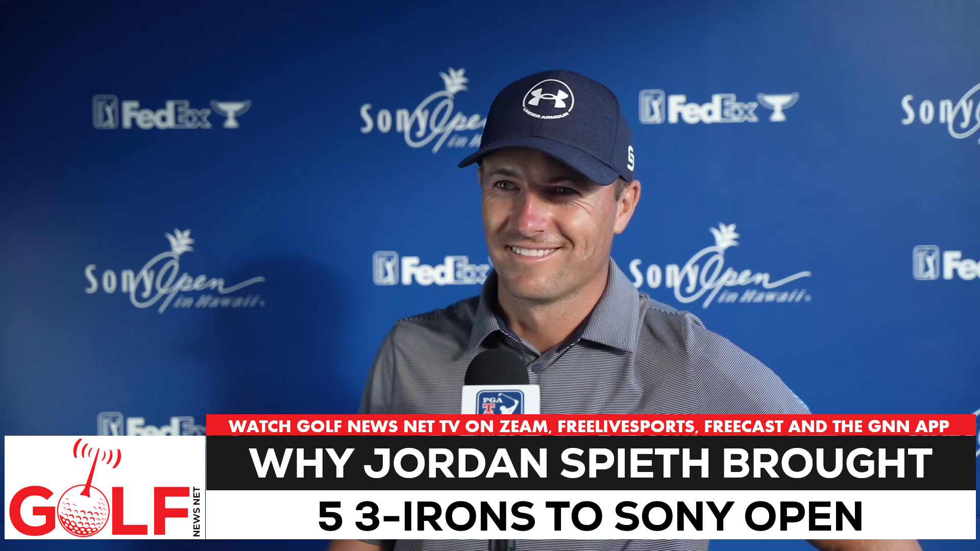 Video thumbnail for Why Jordan Spieth took five 3-irons to the Sony Open in Hawaii