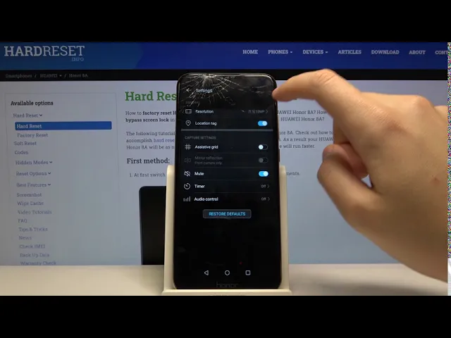 Video thumbnail for How to Change Photo Resolution in Honor 8A - Switch Camera Mode