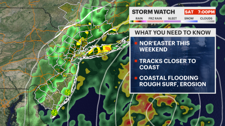 Video thumbnail for Here's a look at what's changed today with the forecast ahead of weekend nor’easter