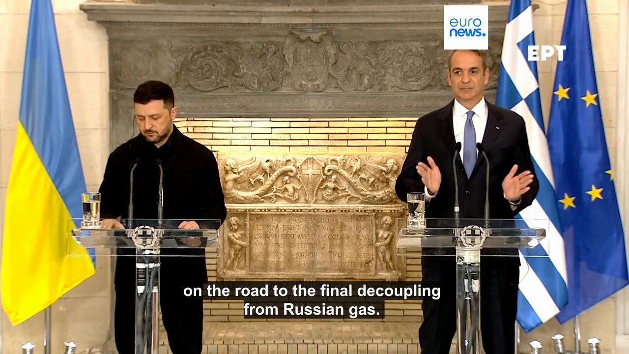 'Video thumbnail for Zelenskyy signs LNG deal with Greece, the first EU country to adopt US energy agenda'