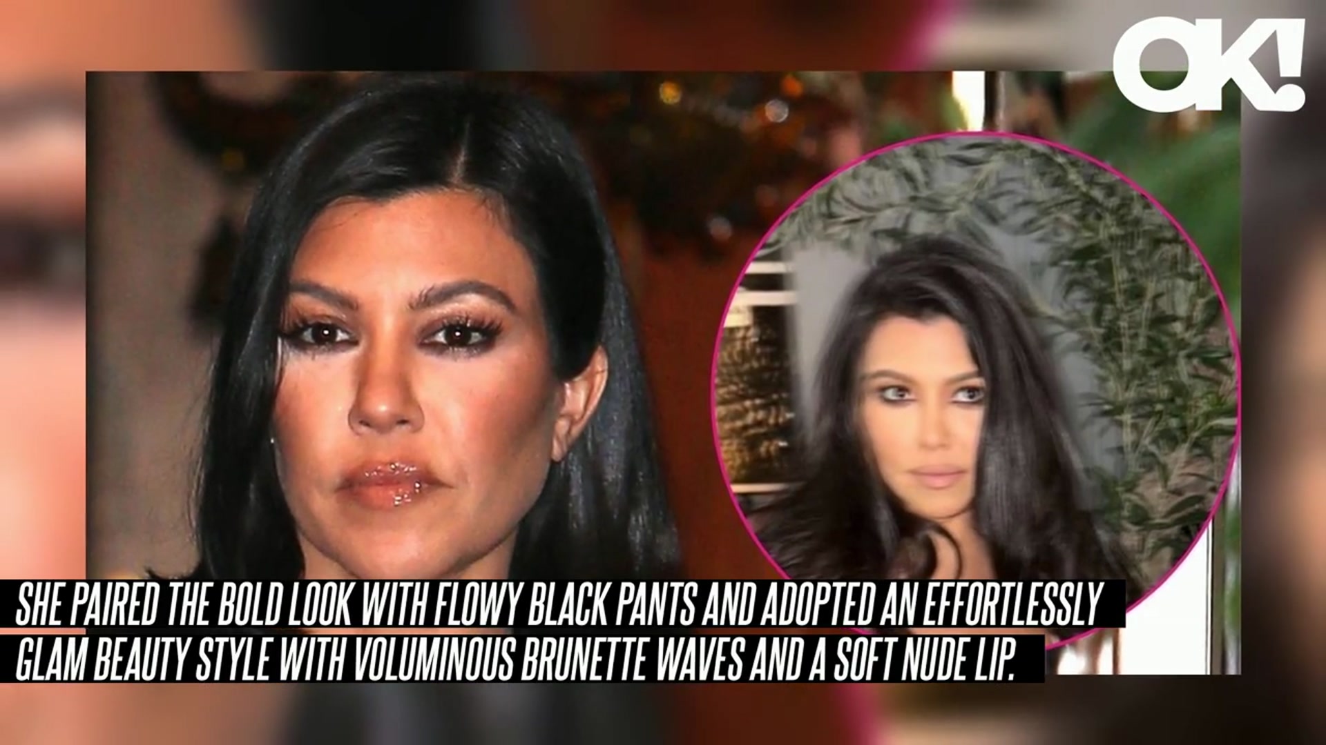 'Video thumbnail for Kourtney Kardashian Busts Out of Lace Top After Debunking Pregnancy Rumors: Hot Photo'