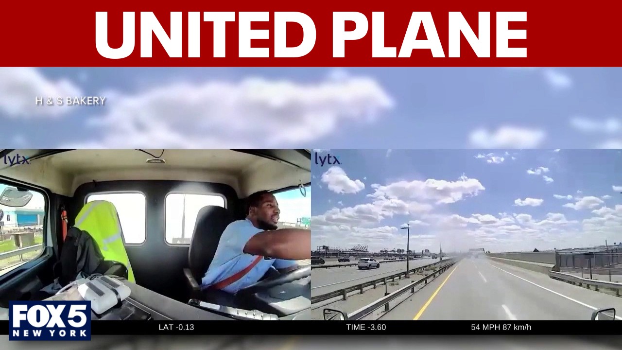 Video thumbnail for Driver injured after United Plane hits truck, light pole on NJ turnpike: LATEST