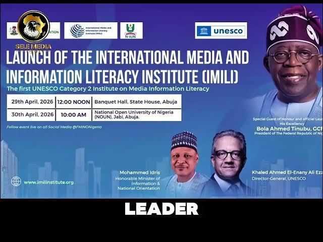 Video thumbnail for Nigeria Launches World’s First Media Literacy Institute