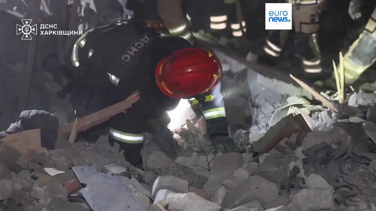 Video thumbnail for Russian strikes kill nine people across Ukraine