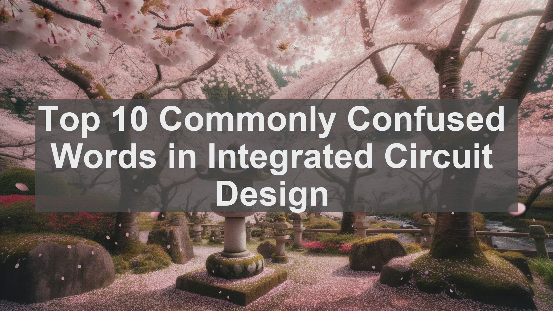 'Video thumbnail for Top 10 Commonly Confused Words in Integrated Circuit Design'