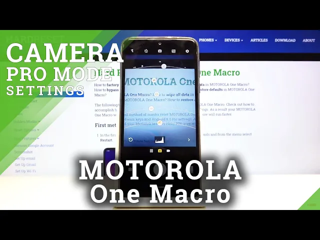 Video thumbnail for How to Use Camera Pro Mode in Motorola One Macro – Discover Camera Advanced Features