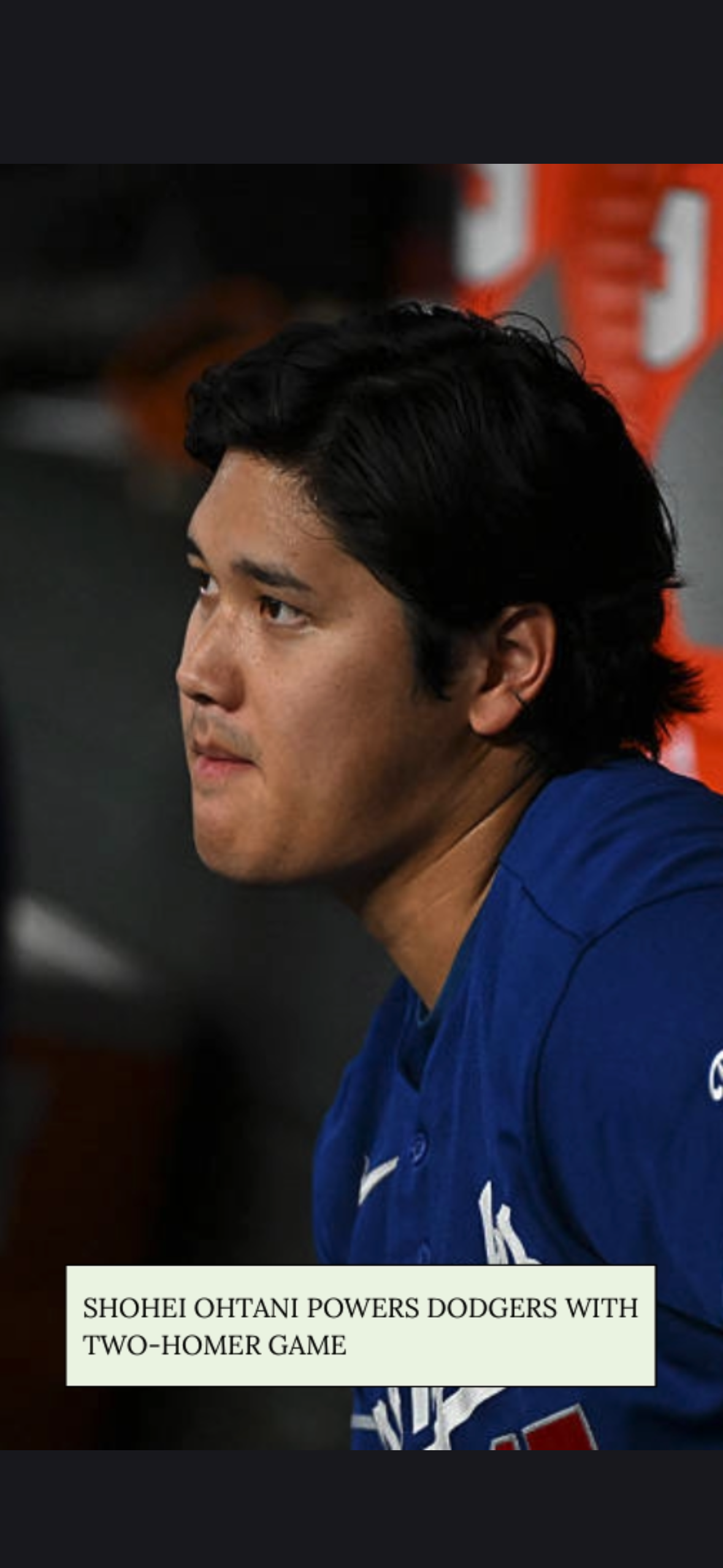 Video thumbnail for Shohei Ohtani Powers Dodgers With Two-Homer Game
