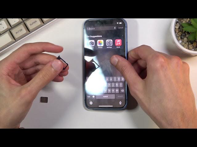 Video thumbnail for How to Insert Nano SIM Card on iPhone 13 mini – Install SIM Card