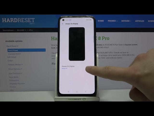 Video thumbnail for How to Turn On Always on Display on REALME 8 Pro – Enable AOD