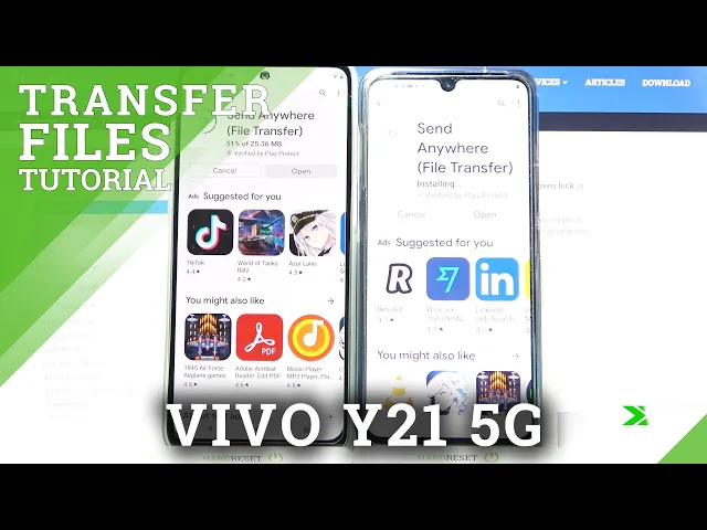 Video thumbnail for How to Transfer Files from an Android Device to VIVO V21 5G - Use Send Anywhere App