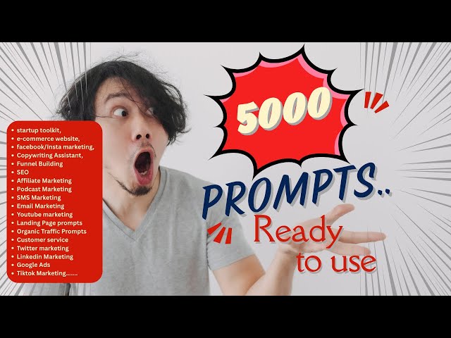 Video thumbnail for 5000 Ready to use prompts | #prompt #promptengineering