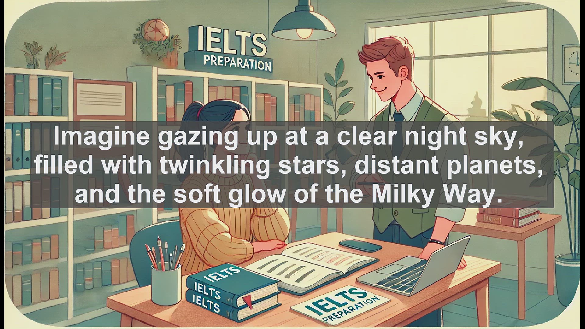 'Video thumbnail for 5000 Must Know IELTS 8.0 Vocabulary - Celestial: Exploring the Wonders of the Night Sky'