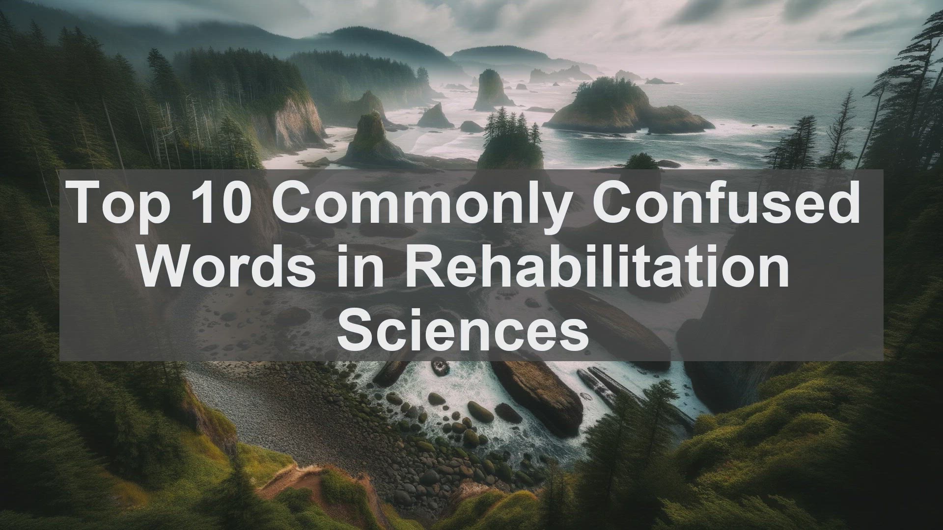 'Video thumbnail for Top 10 Commonly Confused Words in Rehabilitation Sciences'