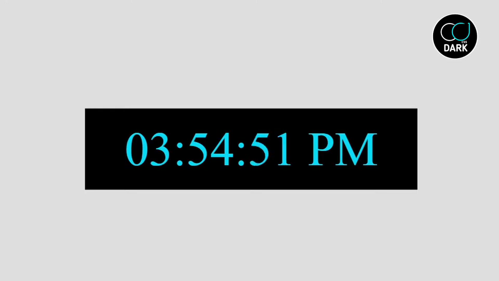 'Video thumbnail for Digital Clock using JavaScript 🕤'