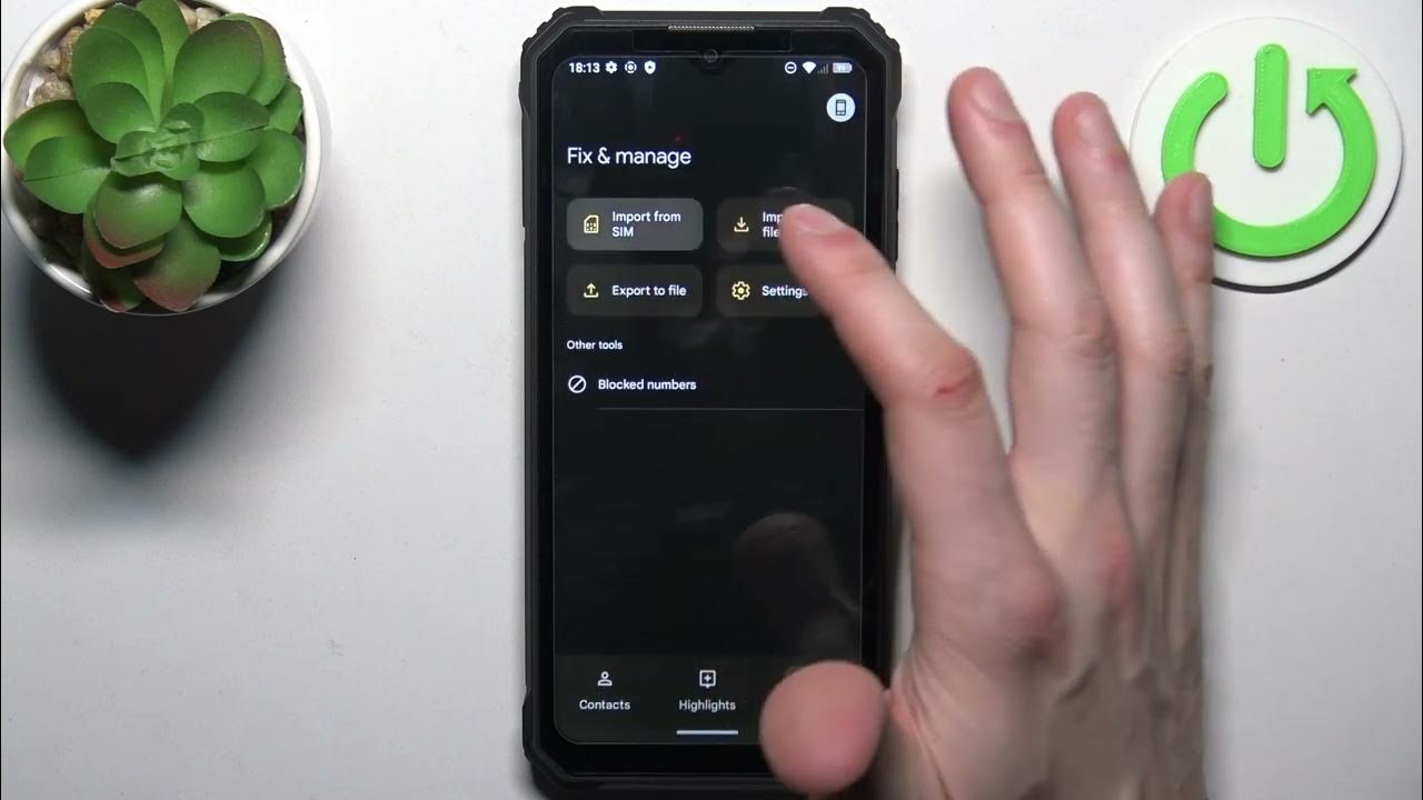 Video thumbnail for How to Move Contacts from SIM Card to Internal Storage on OUKITEL WP23