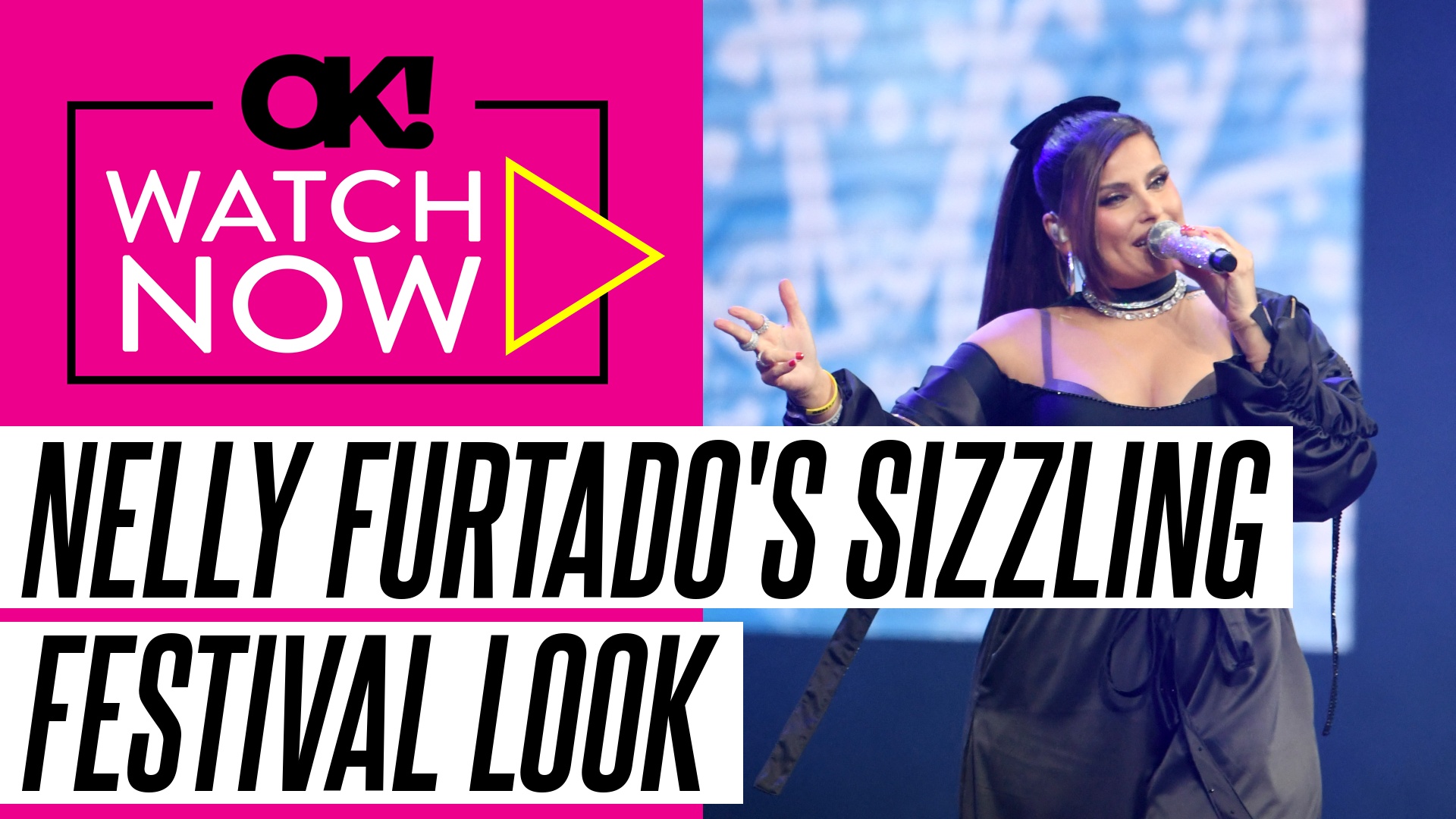 'Video thumbnail for Nelly Furtado Shows Off Curves in Micro Shorts and Figure-Hugging Top at U.K. Festival Performance: Photos'