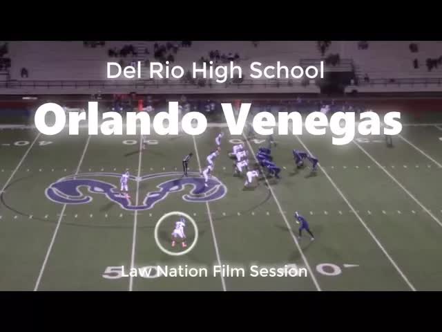 Video thumbnail for law nation sports: orlando venegas high school football highlights