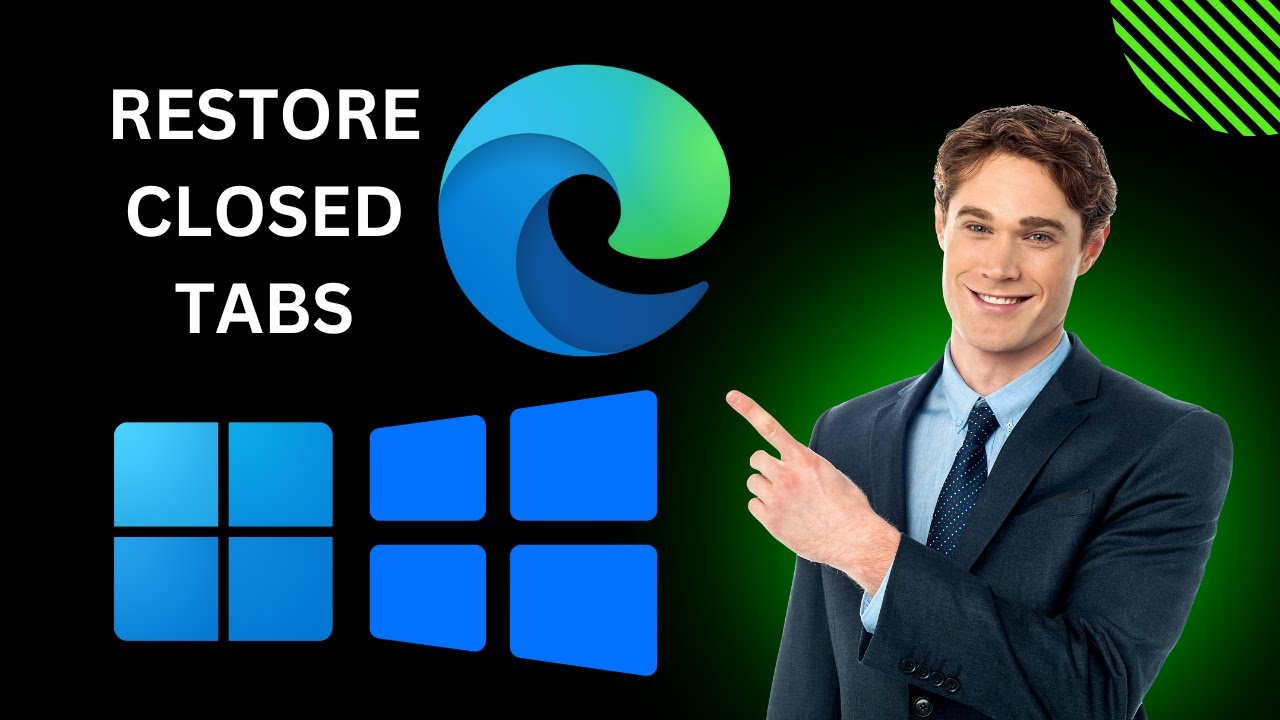 'Video thumbnail for How to Restore or Reopen Recently Closed Tabs in Microsoft Edge on Windows 11 or 10 | GearUpWindows'