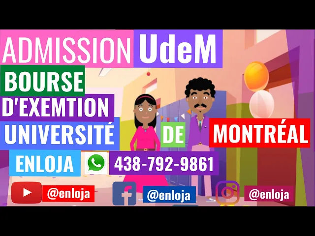 Video thumbnail for 🔵UNIVERSITÉ DE MONTRÉAL 🇨🇦 BOURSE D'EXEMPTION UdeM POUR ÉTUDIANTS INTERNATIONNAUX. #ENLOJA