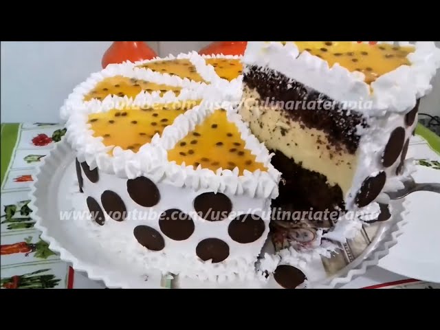 Video thumbnail for BOLO GELADO MOLHADO DE CHOCOLATE COM MOUSSE DE MARACUJÁ - A MELHOR SOBREMESA PARA PÁSCOA