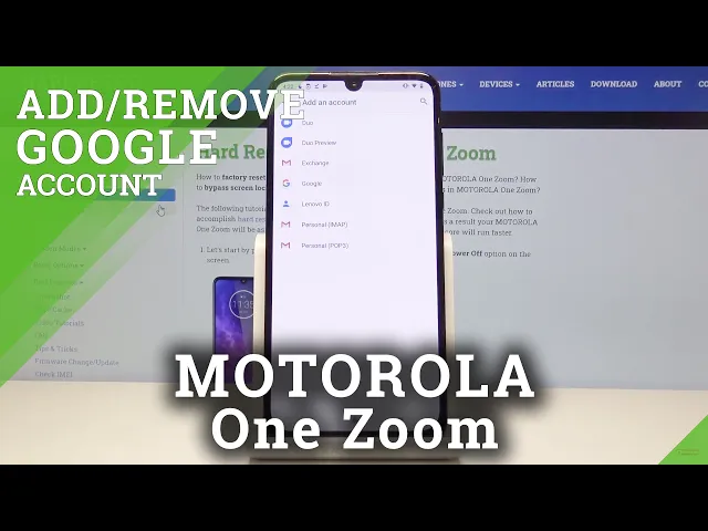 Video thumbnail for How to Add Google Account in MOTOROLA One Zoom – Disconnect Google Account